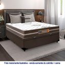 Ver imagem 2 de Cama Box Baú Casal Sintético + Colchão Molas Ensacadas Texas Prime Colchões 138cm Marrom