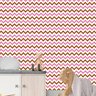 Papel de Parede Adesivo Chevron 030 Rosa 4.20x0.58m - 1