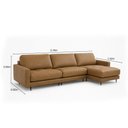 Ver imagem 5 de Sofá 5 Lugares Tributo Horse Collection Chaise Direita em Couro 3,16m