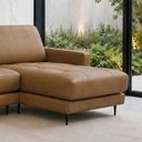 Ver imagem 3 de Sofá 5 Lugares Tributo Horse Collection Chaise Direita em Couro 3,16m