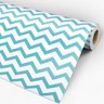 Papel de Parede Adesivo Chevron 028 Turquesa 3.60x0.58m - 3