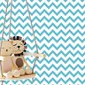 Papel de Parede Adesivo Chevron 028 Turquesa 1.80x0.58m - 1