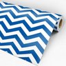 Papel de Parede Adesivo Chevron 023 Azul Marinho 4.20x0.58m - 3