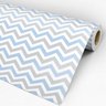Papel de Parede Adesivo Chevron 022 Azul e Cinza 1.80x0.58m - 3