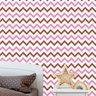 Papel de Parede Adesivo Chevron 019 Rosa 1.20x0.58m - 1