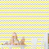 Papel de Parede Adesivo Chevron 018 Amarelo 4.80x0.58m - 1