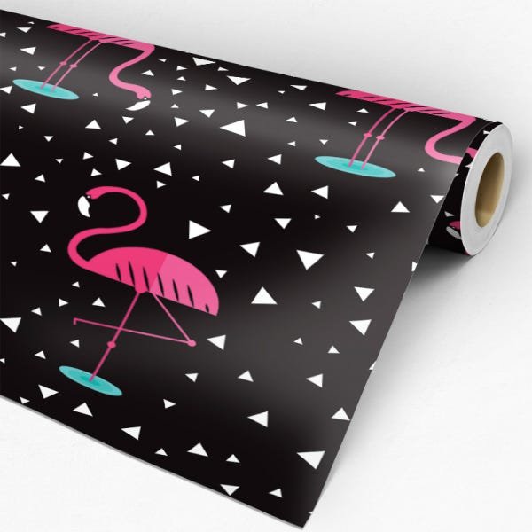 Papel de Parede Adesivo Casual 032 Flamingos 2.40x0.58m - 3