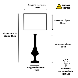 Abajur Branco Quarto Madeira Torneado Cúpula Algodão - 4
