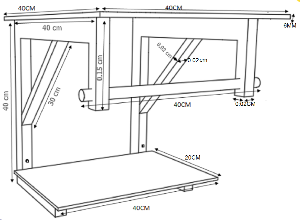 Gabinete de Vidro Banheiro 40cm Luxo PHGL40 Cimento Queimado - 7