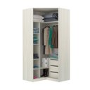 Ver imagem 2 de Guarda-roupa Solteiro Luciane Canto Diagonal Prime Plus 2 Portas