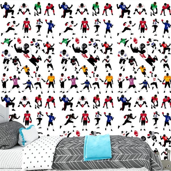 Papel de Parede Adesivo Casual 026 Football 3.00x0.58m - 1