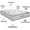 Colchão Casal 138x188x28 Espuma Hr45 Bordado Highfoam Cinza Branco - Ortobom - 2
