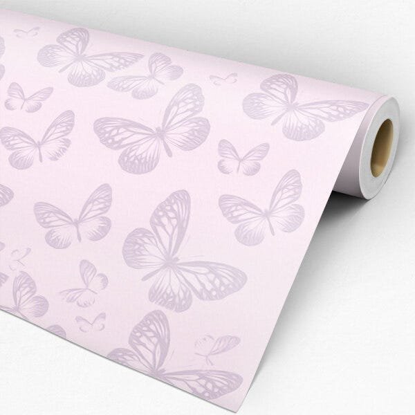 Papel de Parede Adesivo Casual 022 Borboletas 3.00x0.58m - 3