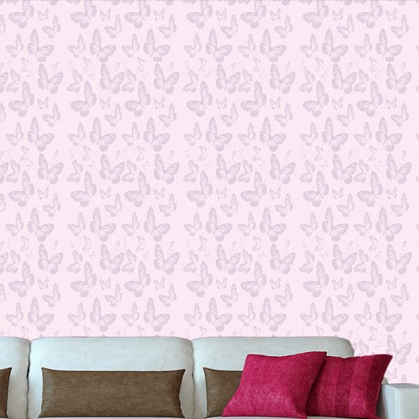 Papel de Parede Adesivo Casual 022 Borboletas 3.00x0.58m - 1