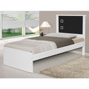 Ver imagem 4 de Cama Solteiro Barcelona Flex Branco Preto Tebarrot