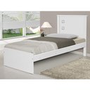 Ver imagem 3 de Cama Solteiro Barcelona Flex Branco Preto Tebarrot
