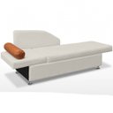 Ver imagem 5 de Sofá Cama Solteiro 1 Lugar com Baú Divã Bouclê Multifuncional Divã Quarto Hóspedes 195cm:Bouclê Bege