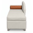 Ver imagem 7 de Sofá Cama Solteiro 1 Lugar com Baú Divã Bouclê Multifuncional Divã Quarto Hóspedes 195cm:Bouclê Bege