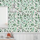 Ver imagem 1 de Papel de Parede Adesivo Pastilha 026 Verde 3.00x0.58m