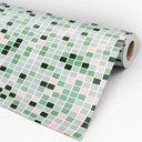 Ver imagem 3 de Papel de Parede Adesivo Pastilha 026 Verde 3.00x0.58m