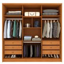 Ver imagem 5 de Guarda-Roupa Casal com 6 Portas e 6 Gavetas 243cm Multimóveis CR35489 Cinamomo