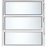 Janela Basculante Vitro de Aluminio Branco Liso Esquadria 60x60 Vidro Mini Boreal Transparente J&c - 1
