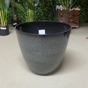 Ver imagem 6 de Vaso para Plantas Grande Decorativo Sala Jardim Alto Brilho e Leve 40cm (liso/cinza-escuro)