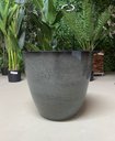 Ver imagem 3 de Vaso para Plantas Grande Decorativo Sala Jardim Alto Brilho e Leve 40cm (liso/cinza-escuro)