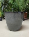 Ver mais imagens de Vaso para Plantas Grande Decorativo Sala Jardim Alto Brilho e Leve 40cm (liso/cinza-escuro)