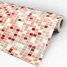 Papel de Parede Adesivo Pastilha 022 Vermelha 1.20x0.58m - 3