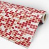 Papel de Parede Adesivo Pastilha 020 Vermelha 4.80x0.58m - 3