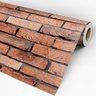 Papel de Parede Adesivo Tijolo 033 Marrom 3.00x0.58m - 3