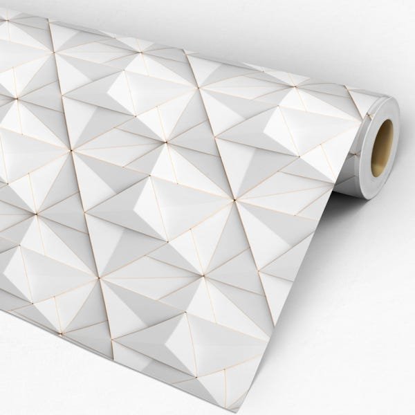 Papel de Parede Adesivo Efeito 3D 046 Geométrico 4.80x0.58m - 3