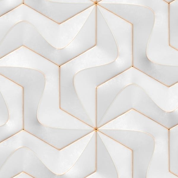 Papel de Parede Adesivo Efeito 3D 044 Geométrico 1.20x0.58m - 2