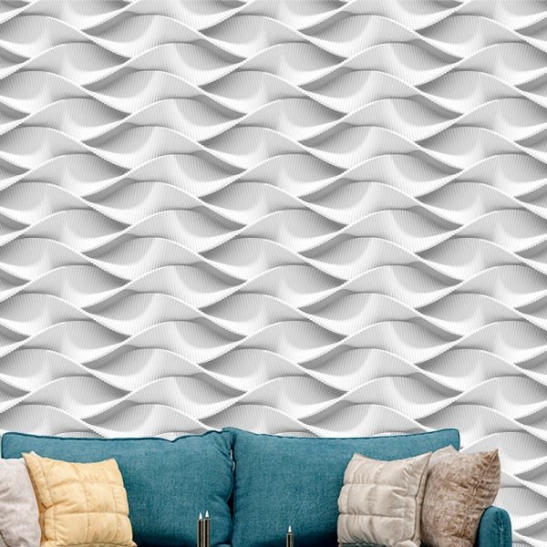 Papel de Parede Adesivo Efeito 3D 068 Geométrico 3.00x0.58m - 1