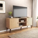 Ver imagem 1 de Rack Curve para TV até 65 Polegadas 144cm com 2 Portas e 2 Nichos Mel