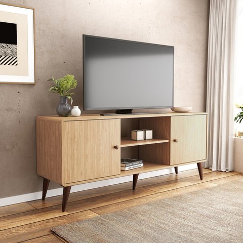 Rack 1500x620x400 mm 2 Portas Curve