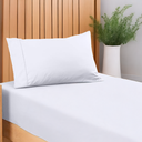 Ver imagem 2 de Kit Lençol de Cama Solteiro com Elástico e Fronha 200 Fios Algodão 2 Peças Ponto Palito Anti-pilling