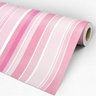 Papel de Parede Adesivo Listrado 010 Rosa 3.60x0.58m - 3