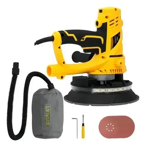 Ver imagem 3 de Lixadeira Parede Lynus com Aspirador e Luz Led Lpl 850l 220v
