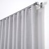Cortina prega Wave para Trilho Simples Duplex de Linho com Forro de Microfibra 3,00m x 2,80m Cinza - 2