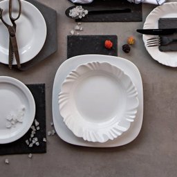 Prato Duralex Opaline Pétala 23,5cm Prato Fundo Nadir Figueiredo Branco - 7