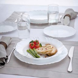 Prato Duralex Opaline Pétala 23,5cm Prato Fundo Nadir Figueiredo Branco - 4