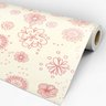 Papel de Parede Adesivo Floral 034 Rosa 2.40x0.58m - 3