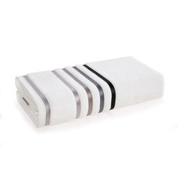Toalha Banhão Karsten Fio Penteado Max Lumina Branco/Cinza - 1