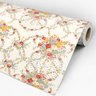 Papel de Parede Adesivo Floral 030 Colorido 4.20x0.58m - 3