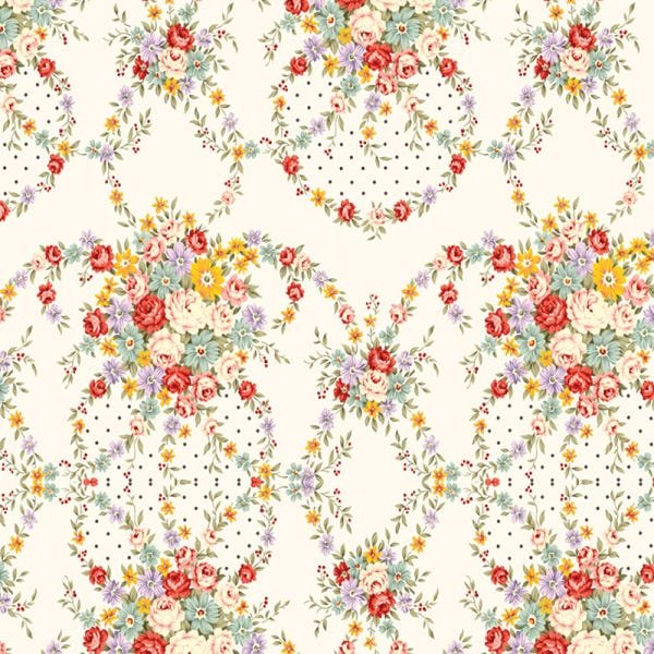 Papel de Parede Adesivo Floral 030 Colorido 4.20x0.58m - 2