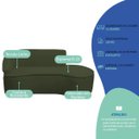 Ver imagem 6 de Kit Divã Recamier Orgânico Marrocos 200cm Lado Direito e 2 Poltronas Amore Linho