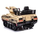 Ver imagem 7 de Carrinho Elétrico com Controle Remoto Mini Tanque com Som Luz e Disparador de Munição Camuflado Amar