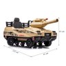 Carrinho Elétrico com Controle Remoto Mini Tanque com Som Luz e Disparador de Munição Camuflado Amar - 3